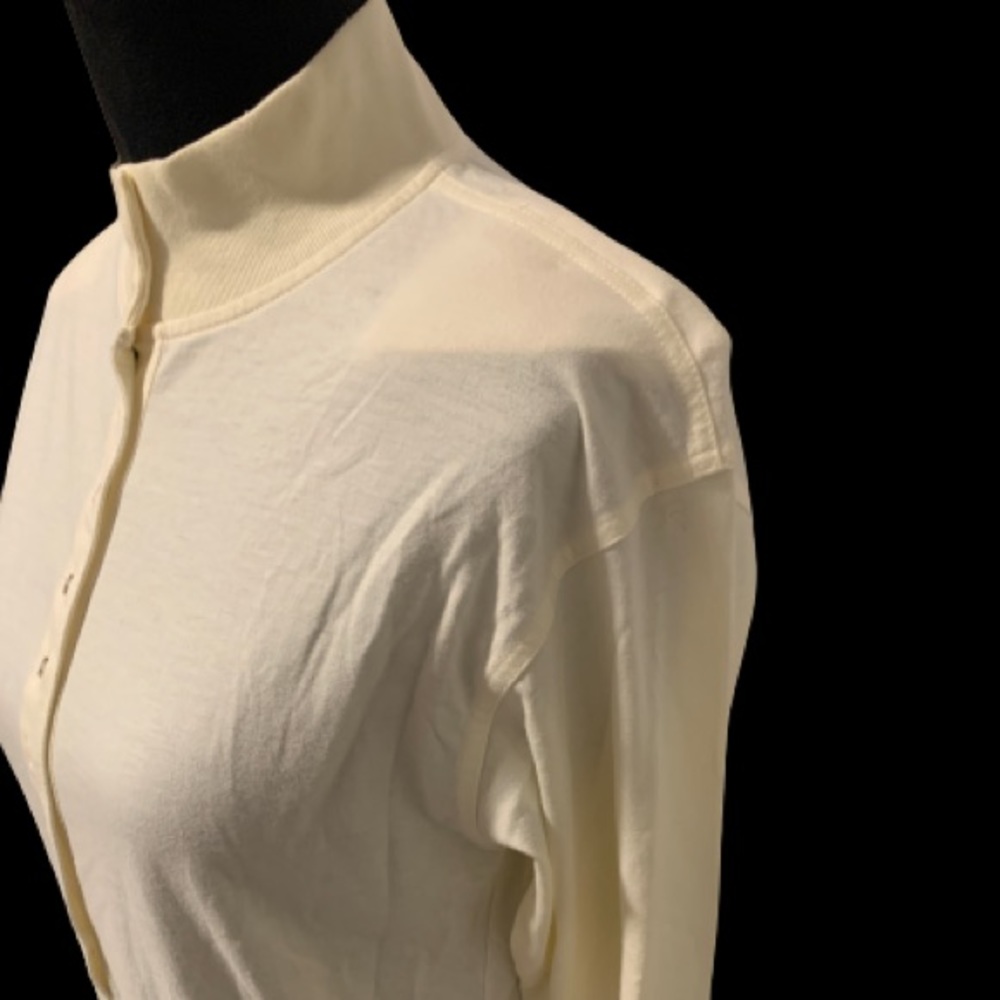 ORVIS Women’s Long Sleeve Button Down Cream Shirt Sz Small